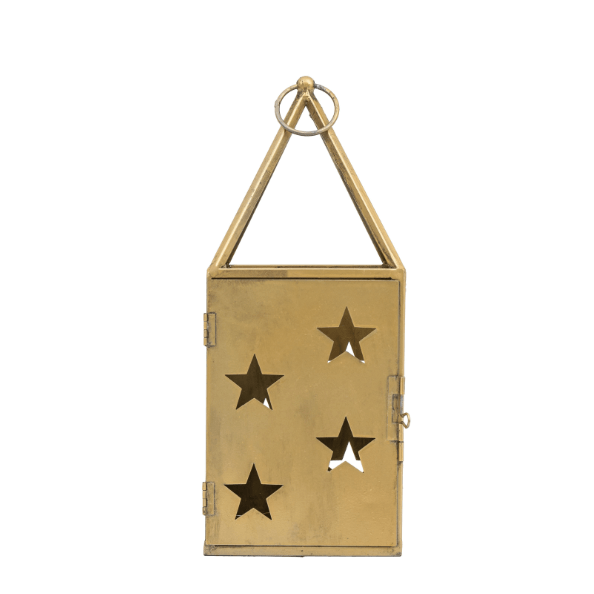 Starry Lantern Large Antique Gold - WowCornwall