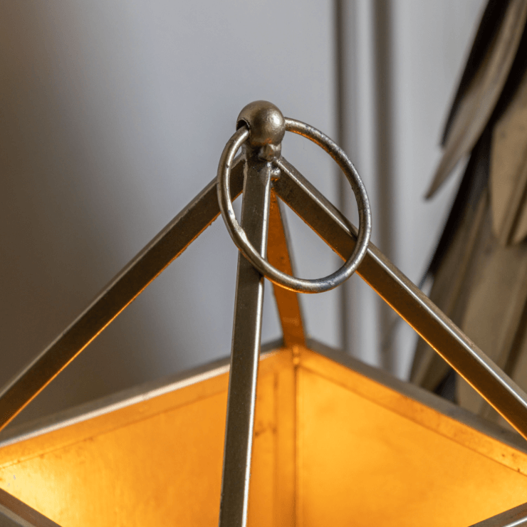 Starry Lantern Small Antique Gold - WowCornwall