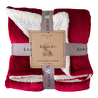 Red Sterling Sherpa Throw - WowCornwall