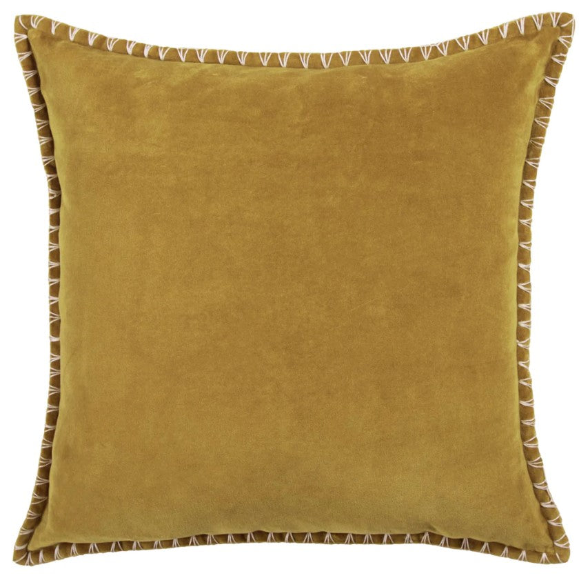 Mustard Border Cushion Cover - WowCornwall