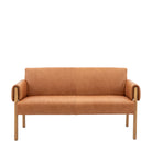 Stratford 2 Seater Sofa Brown Leather