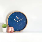 Surf Blue Wood Time Clock - WowCornwall