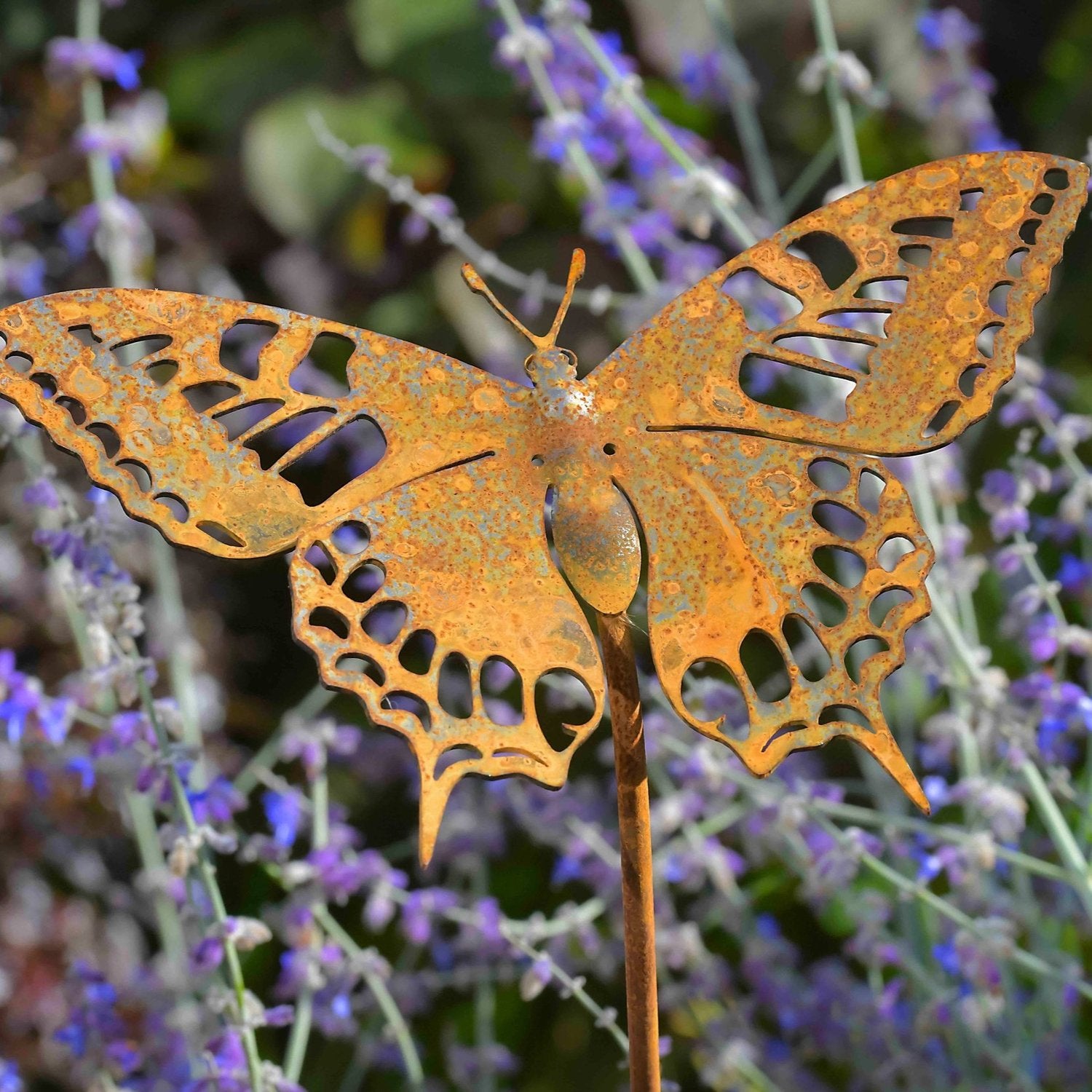 Swallowtail butterfly sculpture with stake - WowCornwall