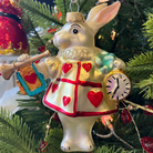 White/Mixed Rabbit of Hearts Bauble Decoration