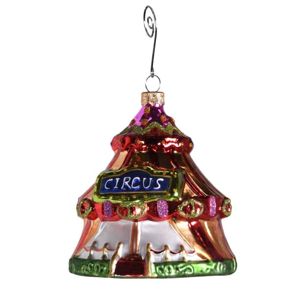 Glass circus bauble Christmas Decoration - WowCornwall