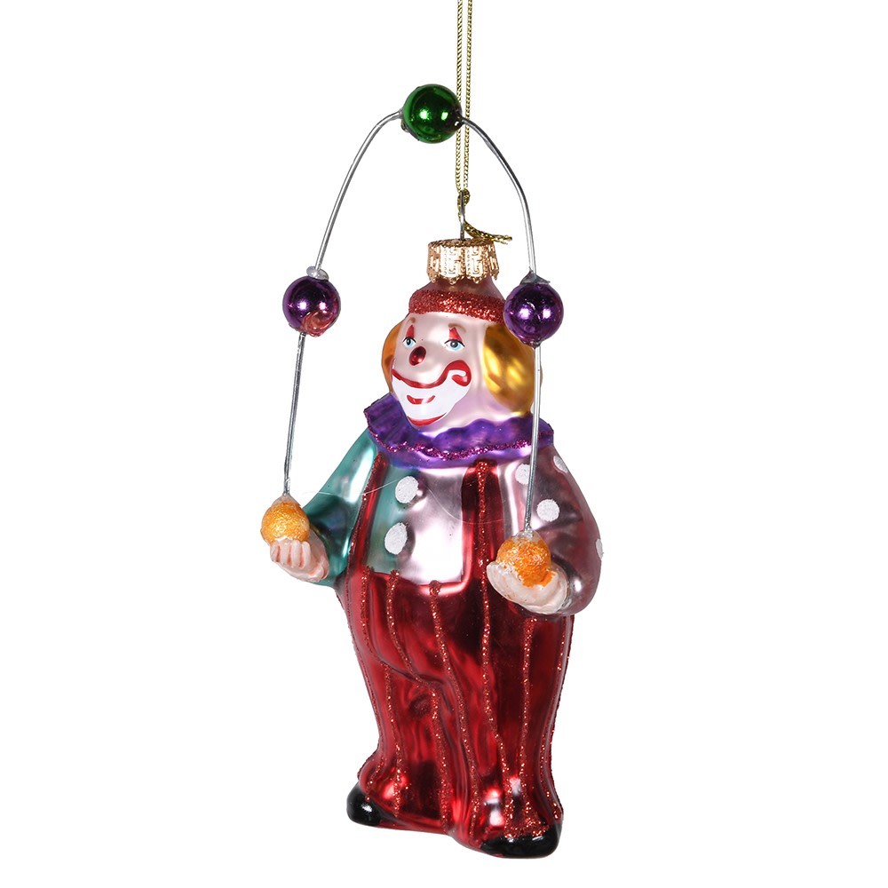 Coco juggling clown Christmas Decoration - WowCornwall