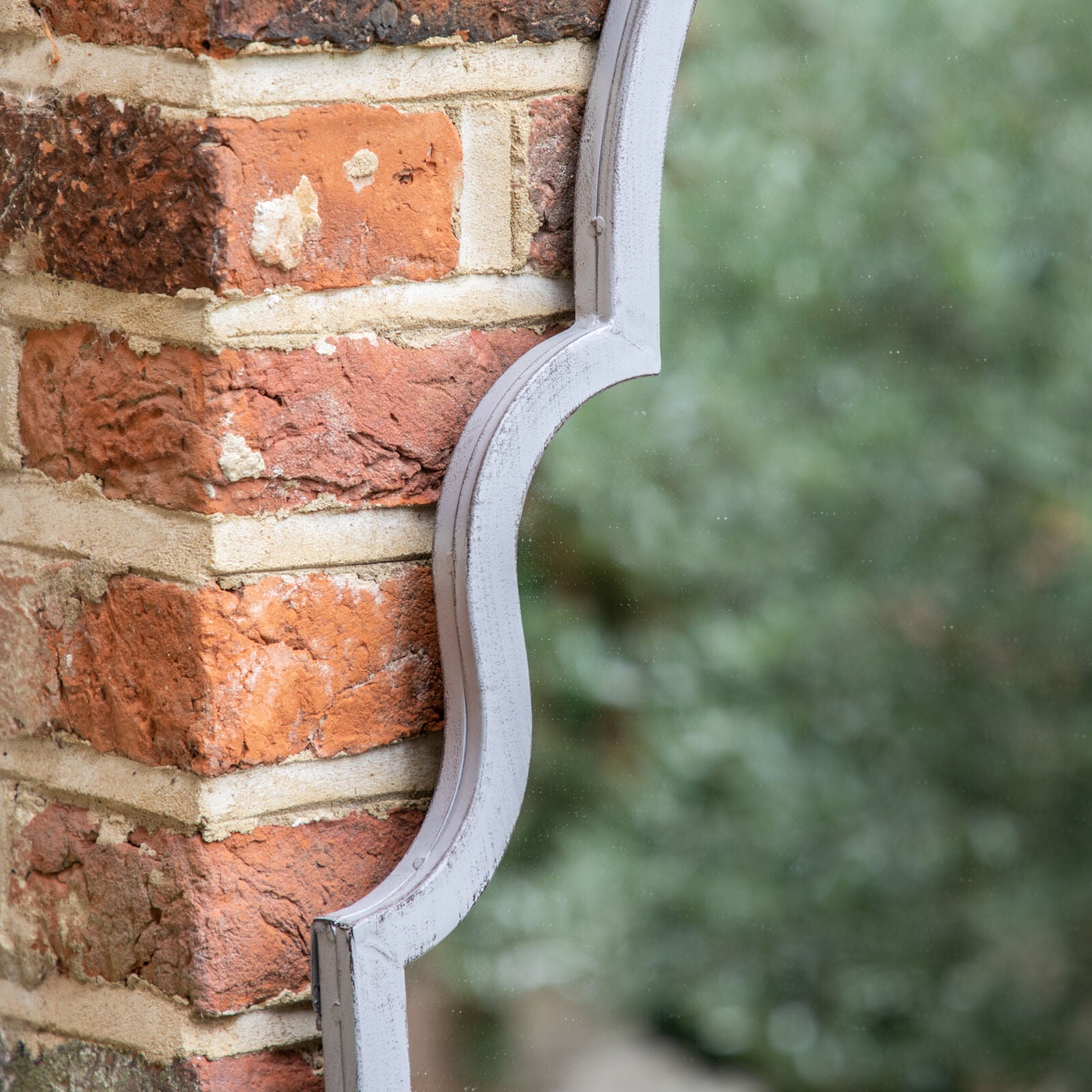 Tilmanstone Outdoor Mirror Vintage Grey - WowCornwall