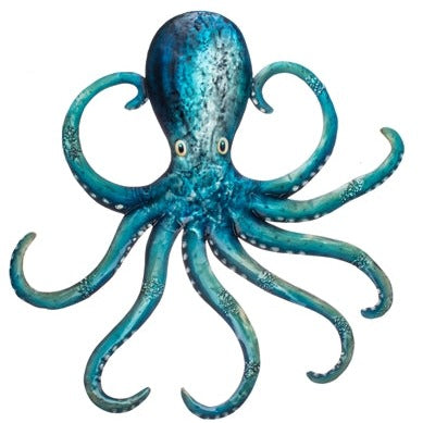 Turquoise Octopus Wall Art - WowCornwall