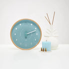 Turquoise Wood Moon Lunar Phase Clock - WowCornwall