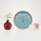 Turquoise Wood Moon Lunar Phase Clock - WowCornwall