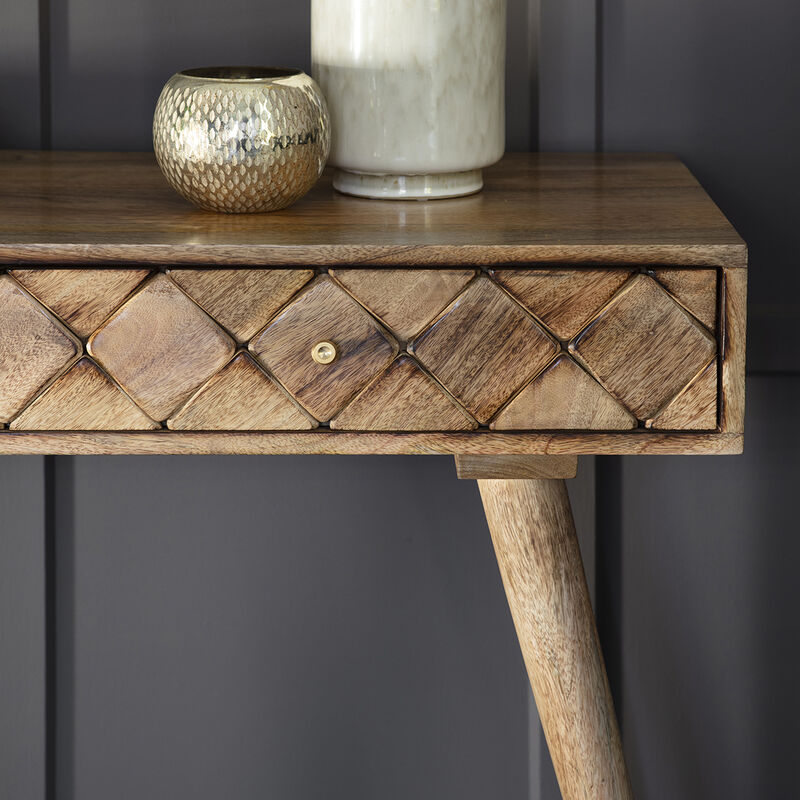 Tuscany Console Table Burnt Wax