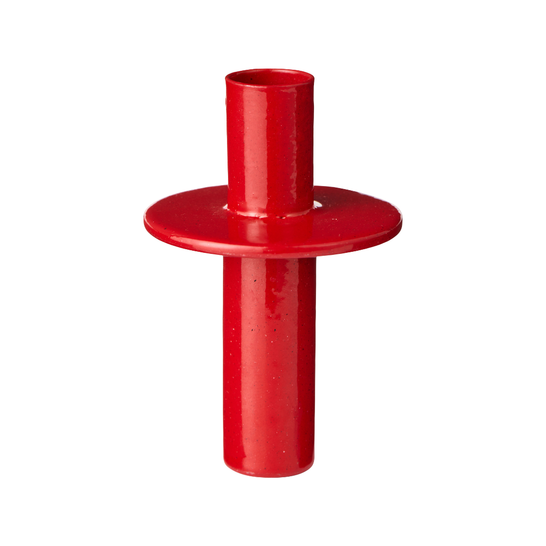 Red Candle Holder for Bottle 1.3cm - WowCornwall