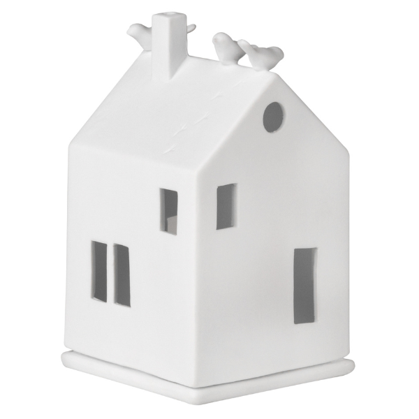 Porcelain Birdhouse Light House - WowCornwall