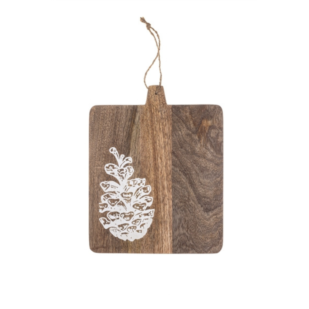 Square Pinecone Serving Board - WowCornwall