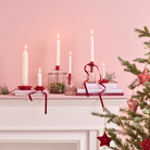 Red Candle Holder for Bottle 1.3cm - WowCornwall