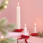 Red Candle Holder for Bottle 1.3cm - WowCornwall