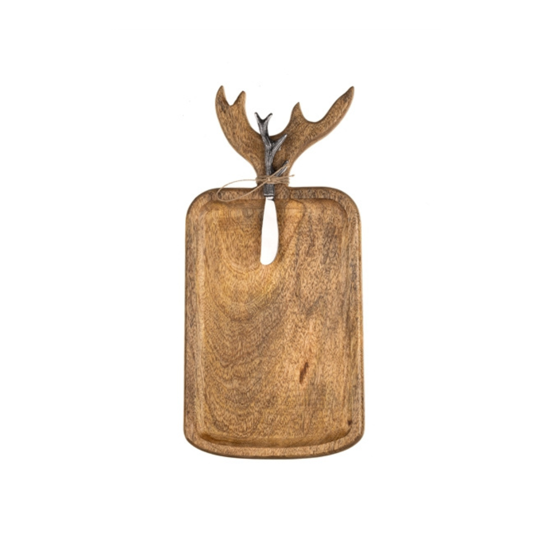 Stag Antler Cheese Board Small - WowCornwall