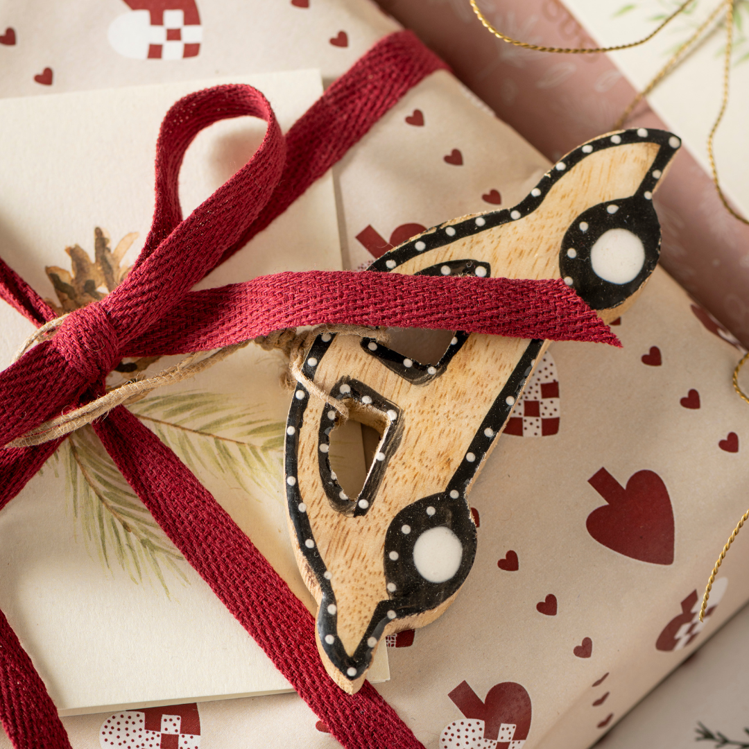 Cotton Ribbon in Bordeaux 5m - WowCornwall