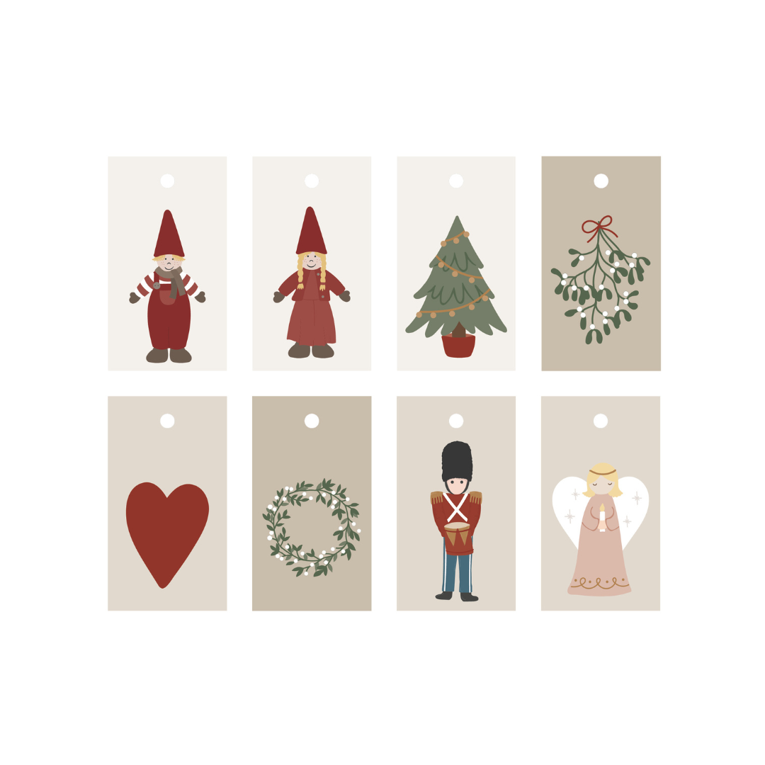 My Nostalgic Christmas Gift Tags - Set of 8 - WowCornwall