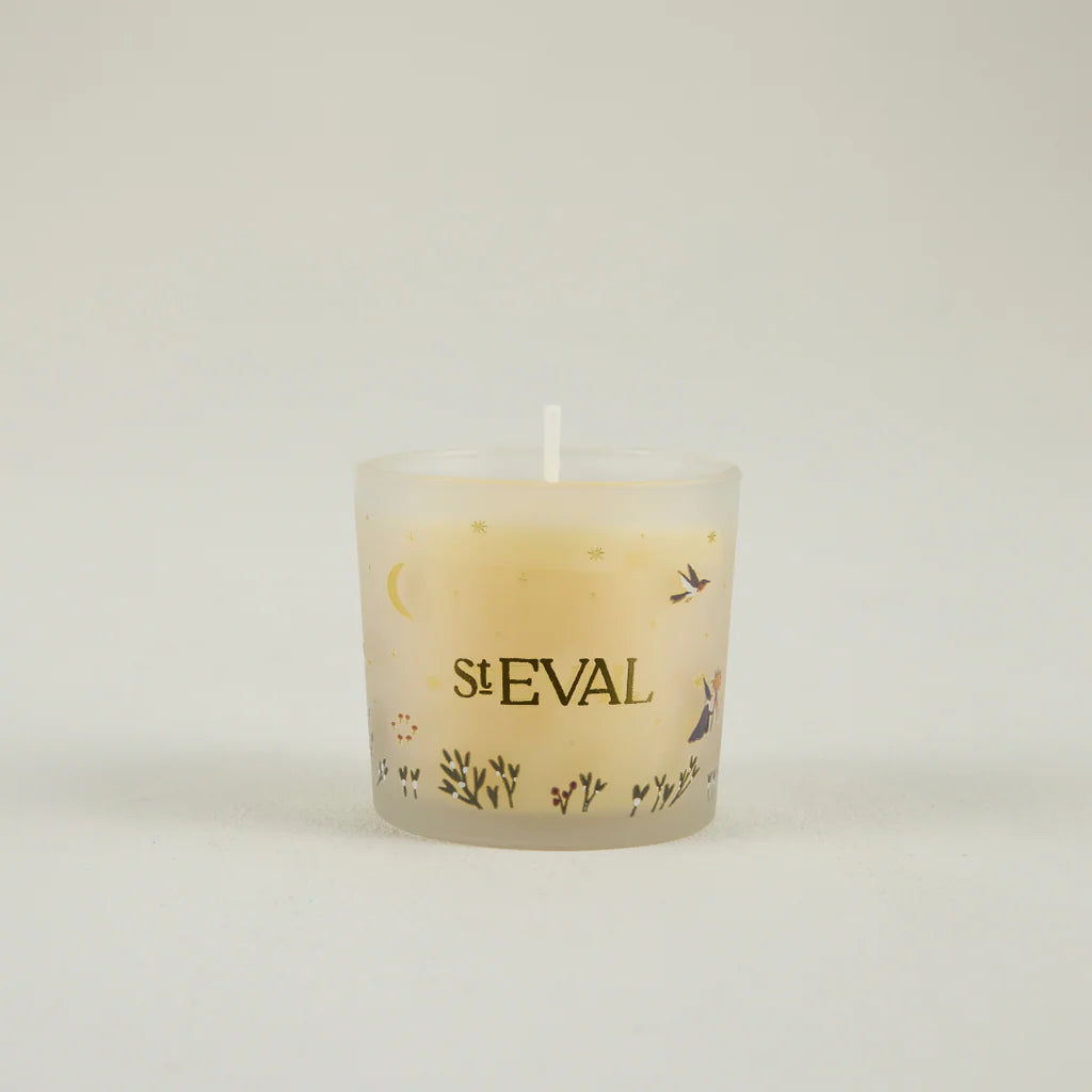 Orange & Cinnamon, Christmas Wonderland Glass Candle - WowCornwall