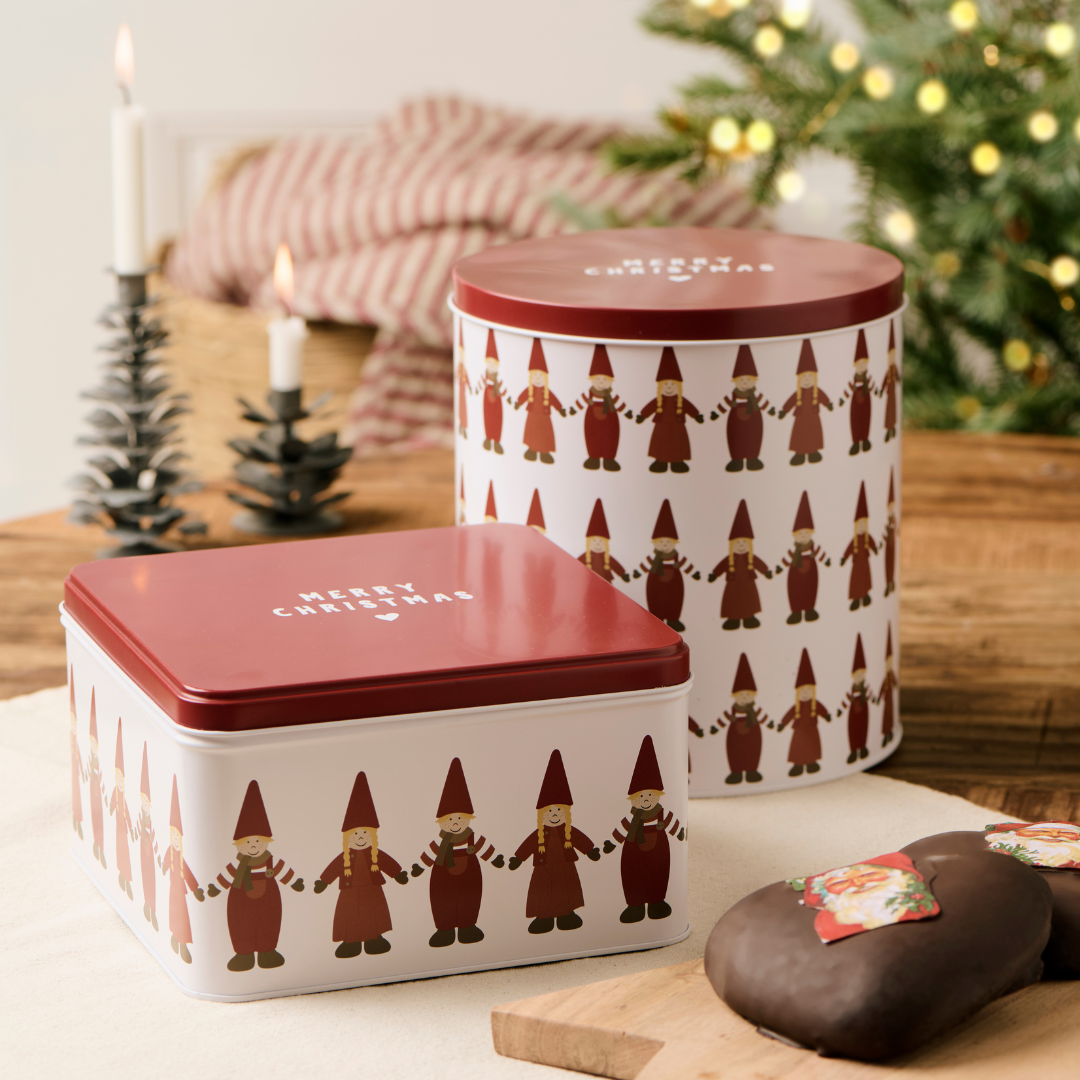 Santa's Helpers Tall Cake Tin - WowCornwall