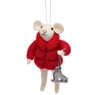 Mouse with Skates & Jacket Hanging Decoration - WowCornwall