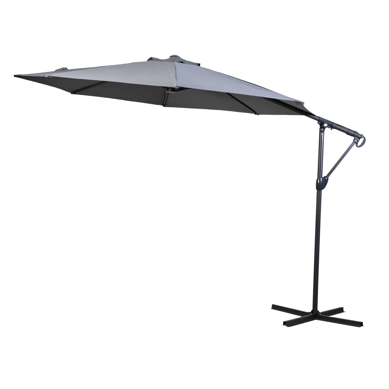 Vazzano 3m Cantilever Parasol Grey - WowCornwall