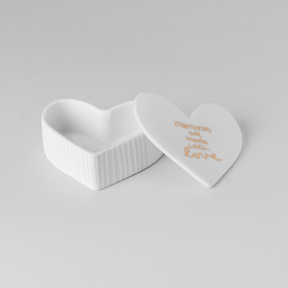 Memories Are Made With Love Heart Shaped Box - WowCornwall