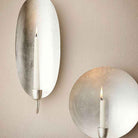 Wall Light Oval Silver