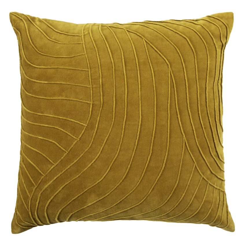 Mustard Rill Cushion - WowCornwall