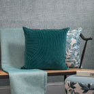 Teal Rill Cushion Cover - WowCornwall