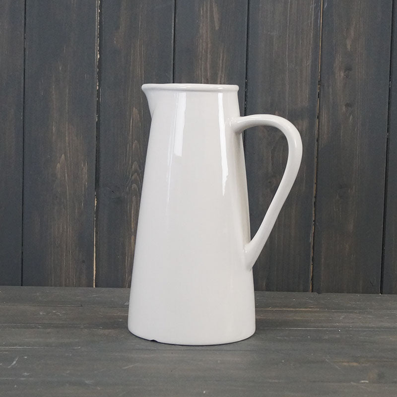 White Ceramic Jug (25cm)