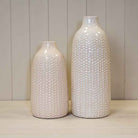 White Ceramic Vase – 28.5cm