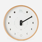 White and Black Wood Moon Lunar Phase Clock - WowCornwall