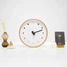 White and Black Wood Moon Lunar Phase Clock - WowCornwall