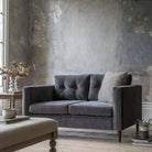 Whitwell Sofa 3 Seater Charcoal 1950x860x840mm - WowCornwall