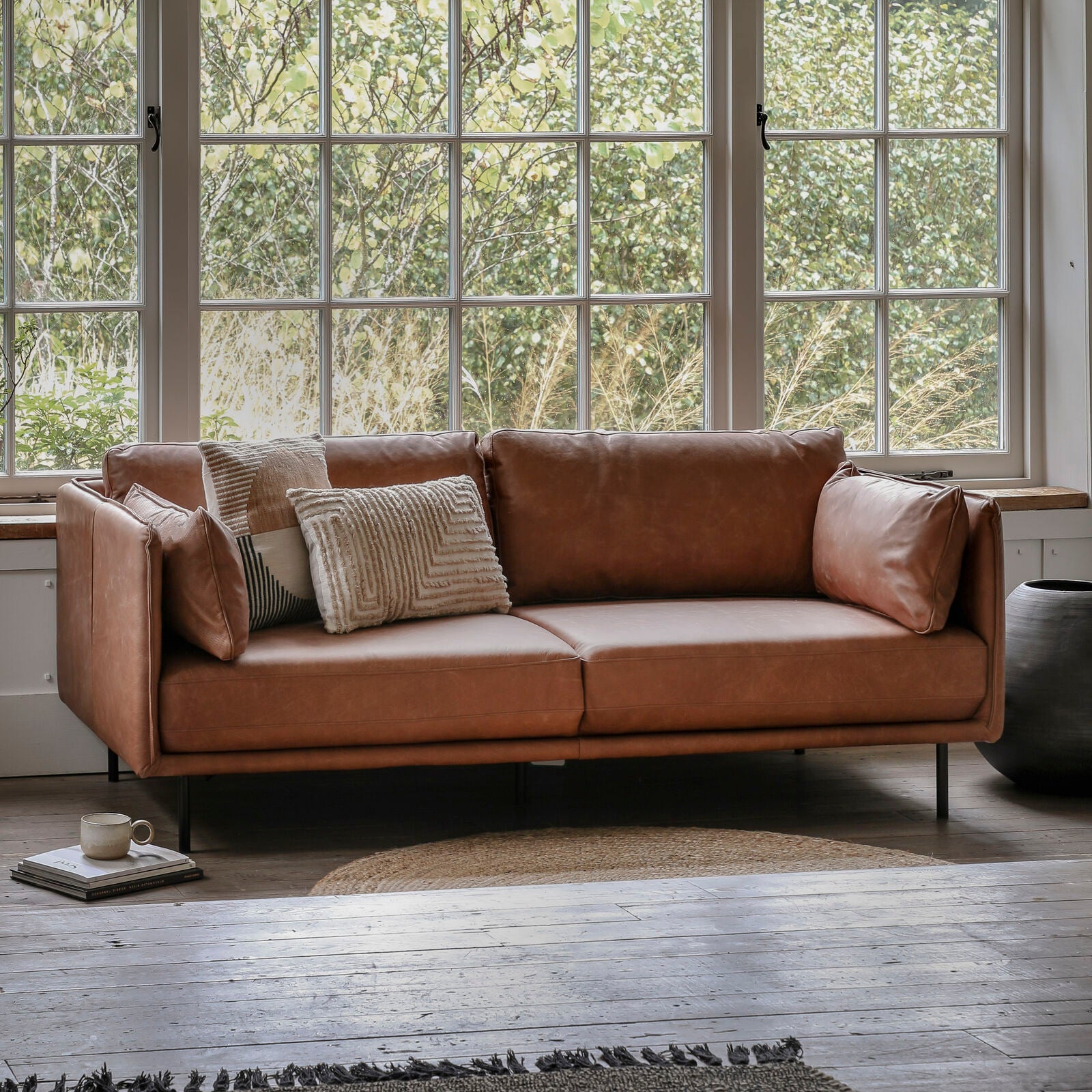 Wigmore Sofa Brown Leather