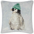 Winter Penguin Printed Cushion