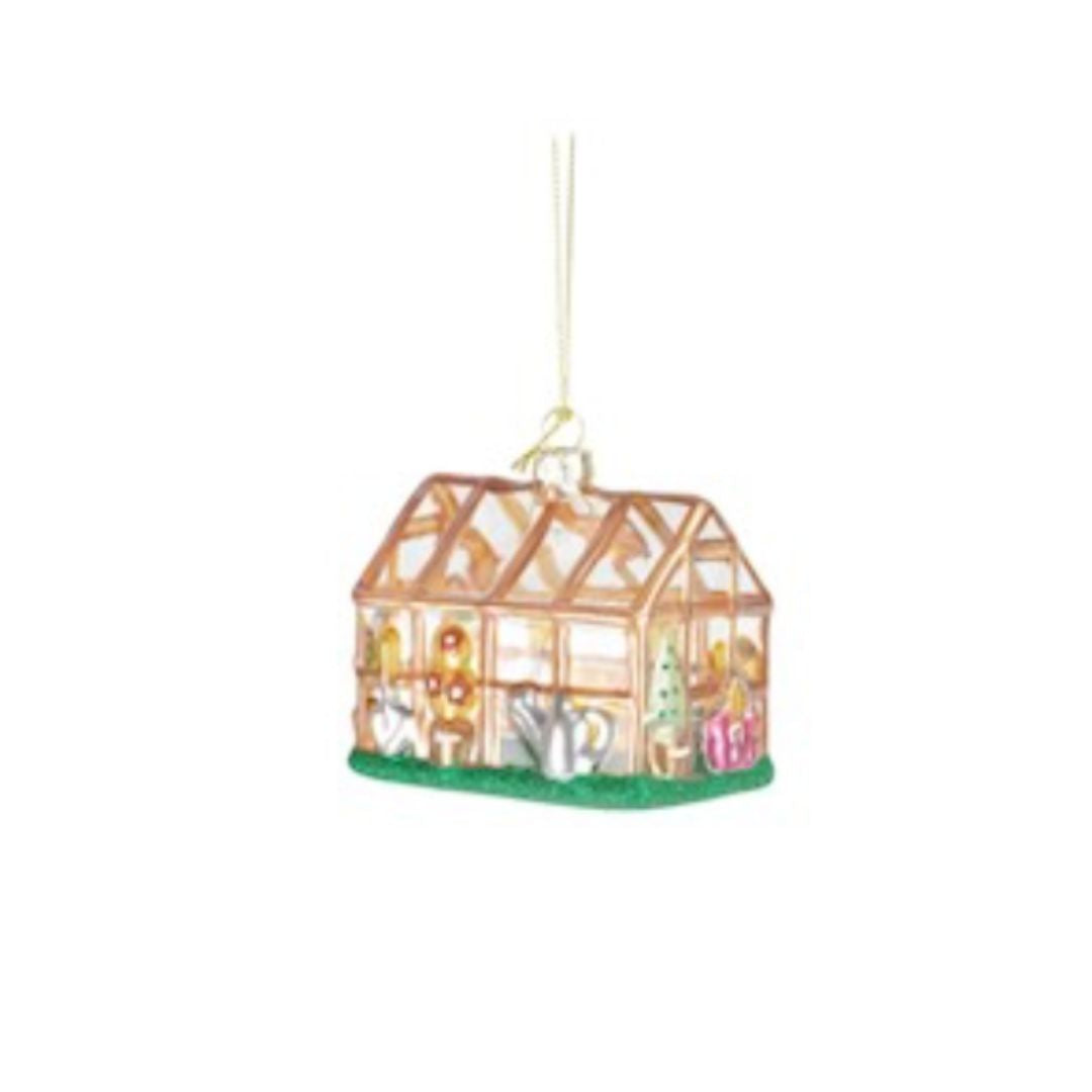 Greenhouse Bauble Christmas Decoration Wood - WowCornwall