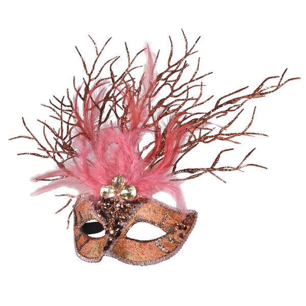 Pink Red Coral Effect Mask - WowCornwall