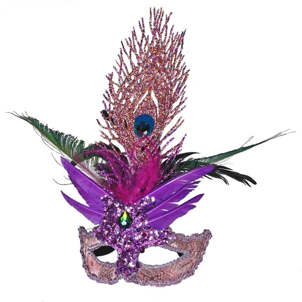 Pink Glitter mask Christmas Decoration - WowCornwall