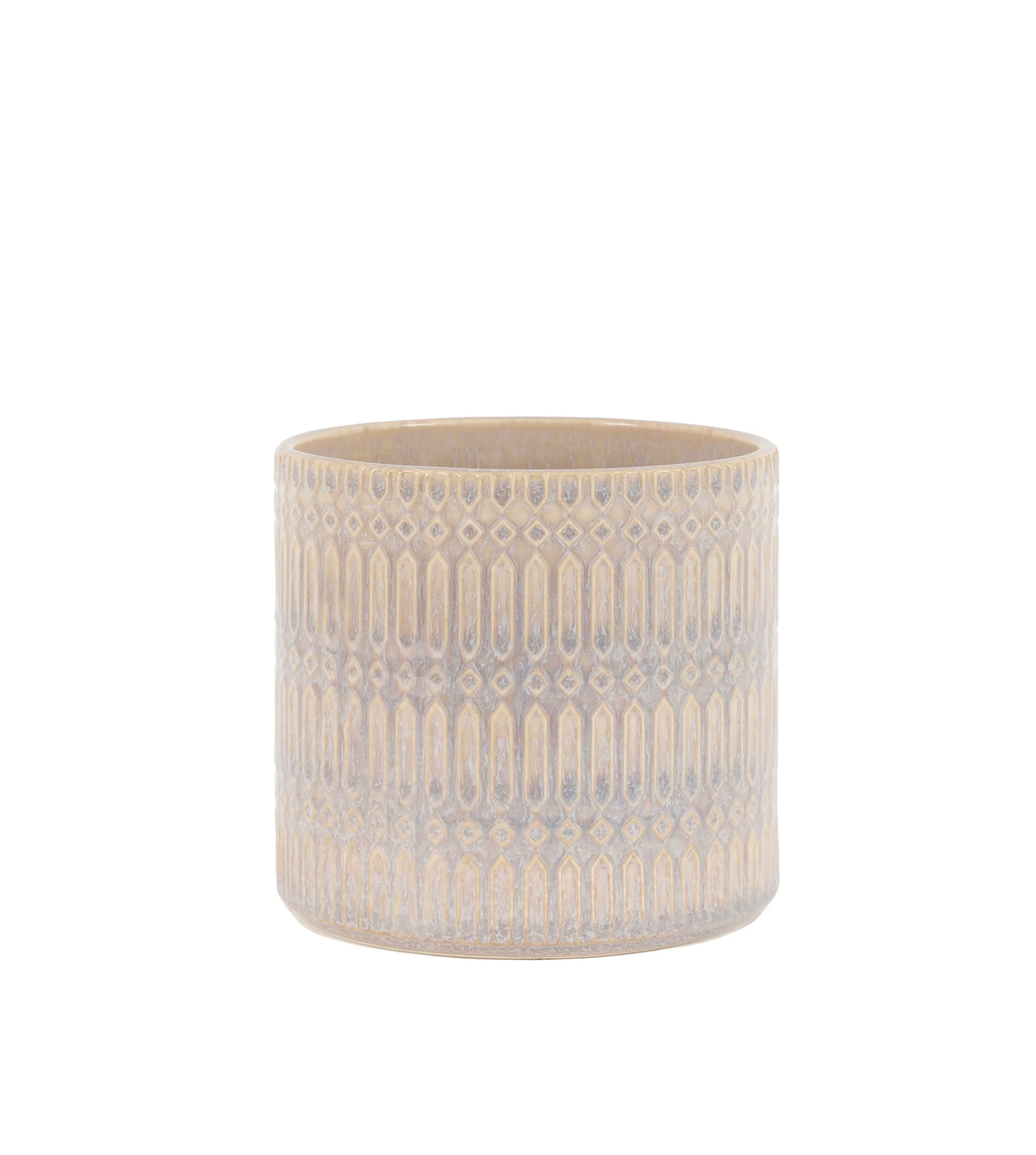 Alaro Embossed Planter Taupe