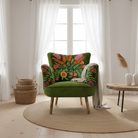 Amelia kelmscott velvet armchair moss living room