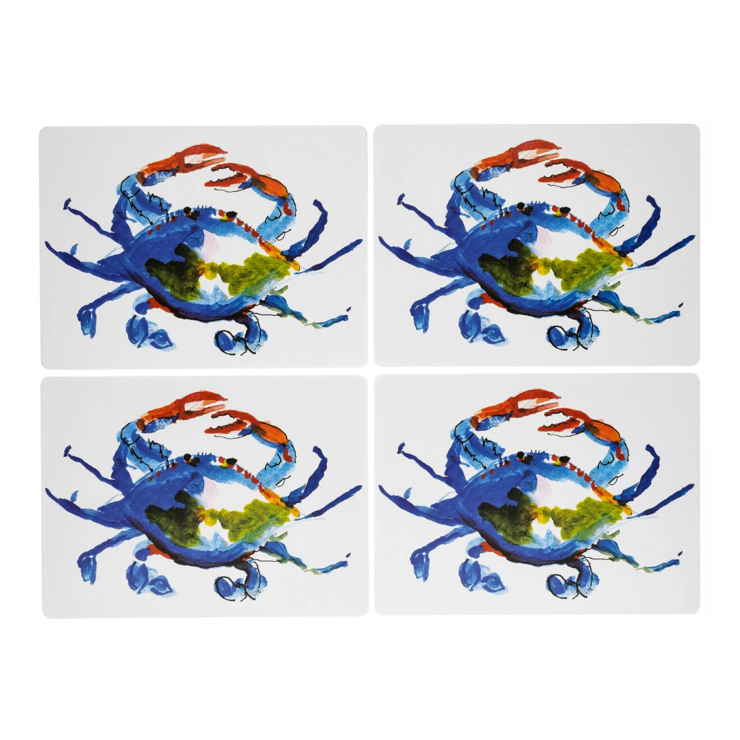 Blue Crab Cork Backed Placemats(4)