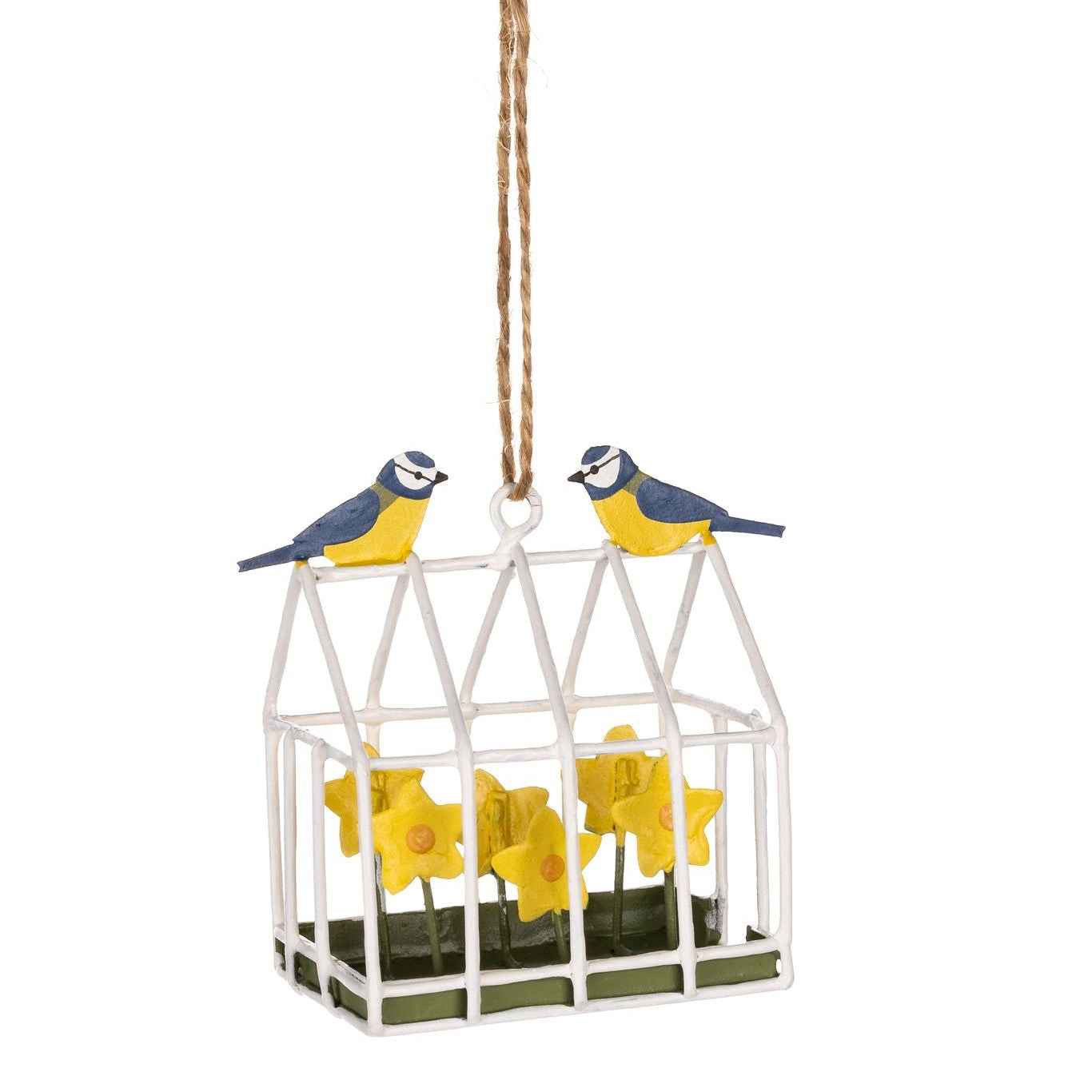 Blue Tit on Greenhouse Hanging Decoration – Easter 2026