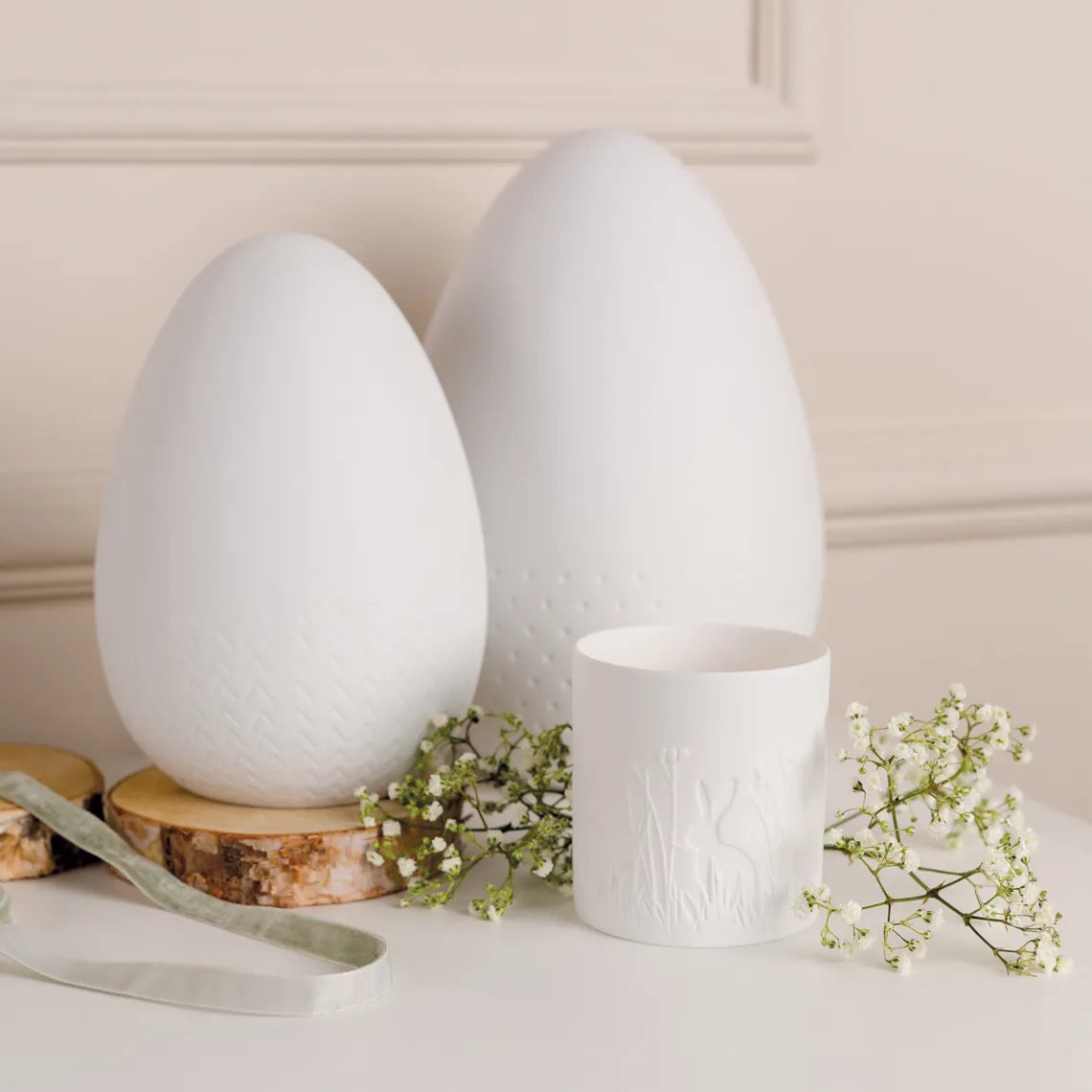 Porcelain Light Bunny Meadow - WowCornwall