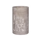 Vino concrete bottle cooler bottle+glass - WowCornwall