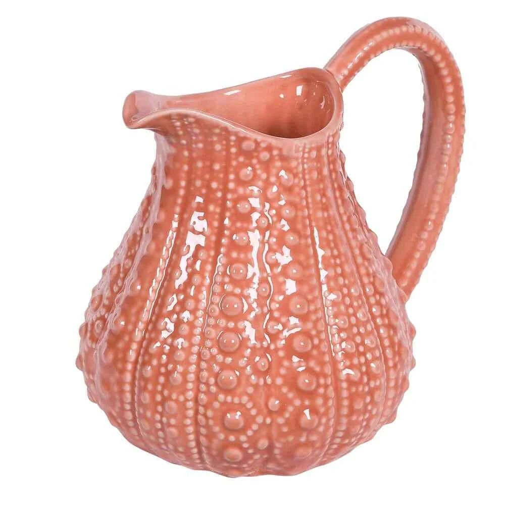 Coral Porcelain Urchin Pitcher