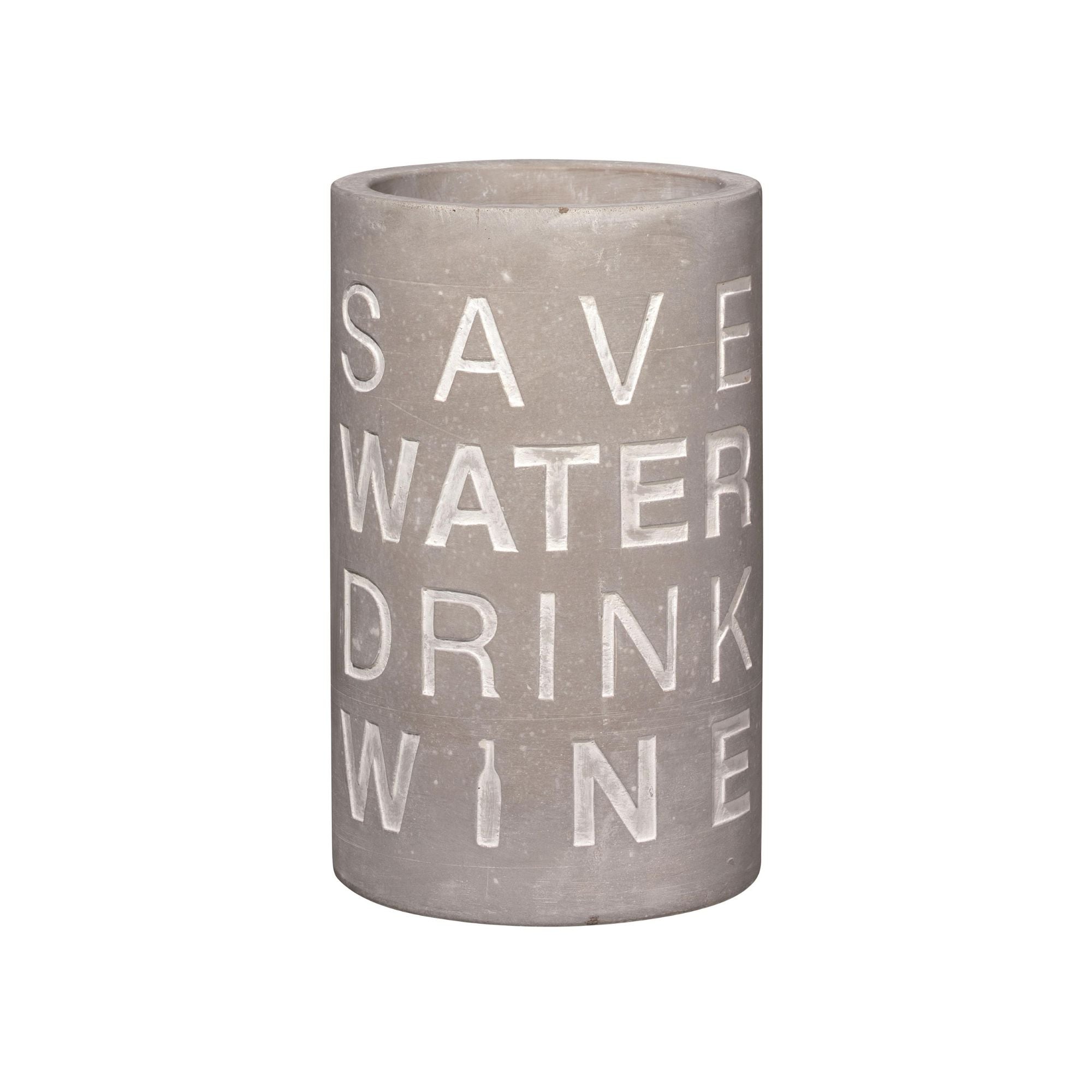 Vino concrete bottle cooler Save water.. - WowCornwall