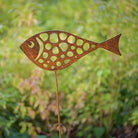 Fish 4 sculpture with stake - WowCornwall